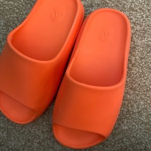 Orange Yeezy Slides